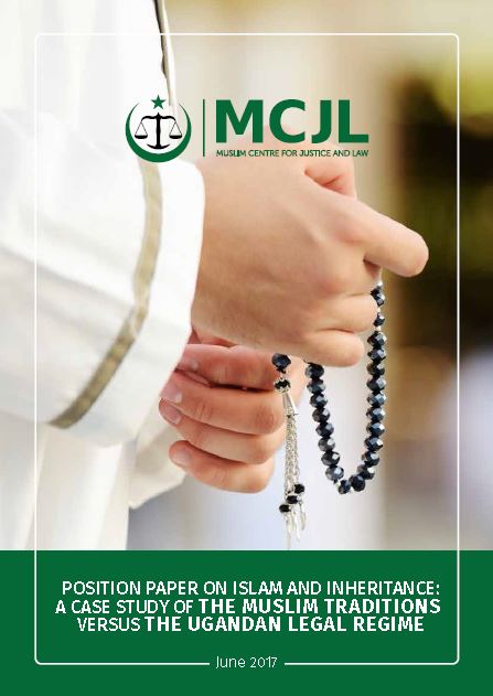 Book Cover: Position paper on Islam and inheritance Dr Haafiz Walusimbi