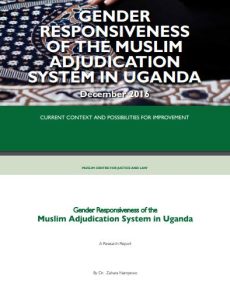 Book Cover: Gender Responsiveness of the Muslim Adjudication System in Uganda