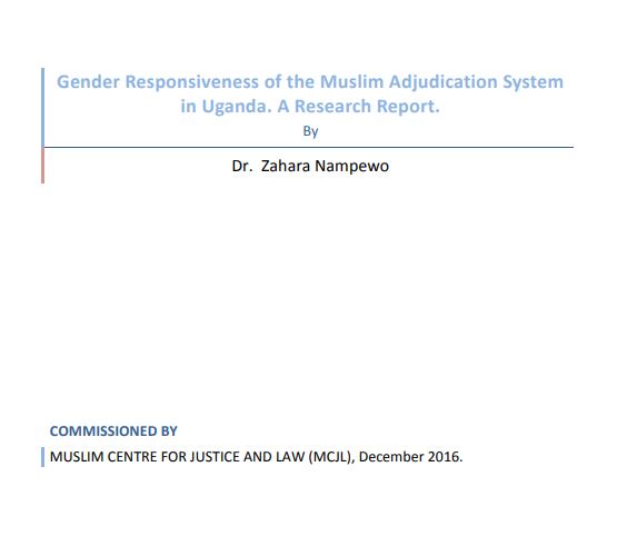 Book Cover: MCJL_Gender Sensitiveness Report 6 Dec 2016