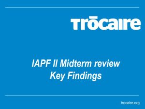 Book Cover: Irish  Aid Programme Grant II (IAPF)